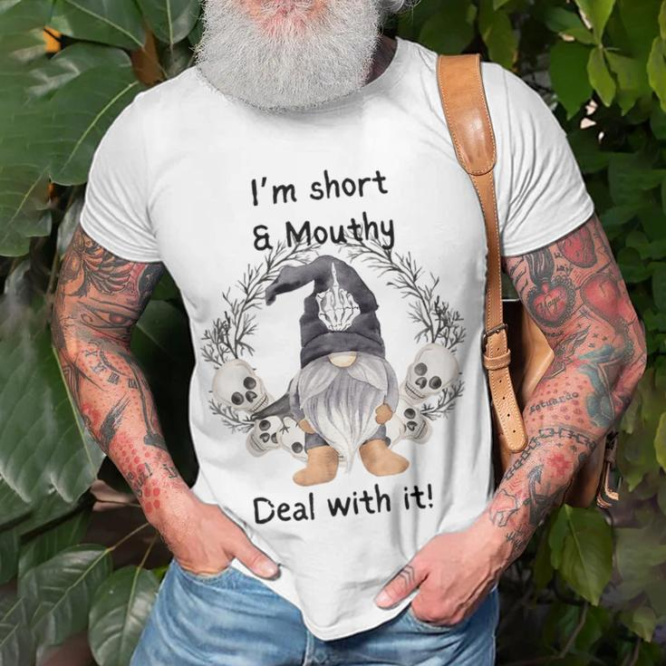 Im Short And Mouth Deal With It Gomes Ghost Halloween Unisex T-Shirt Gifts for Old Men
