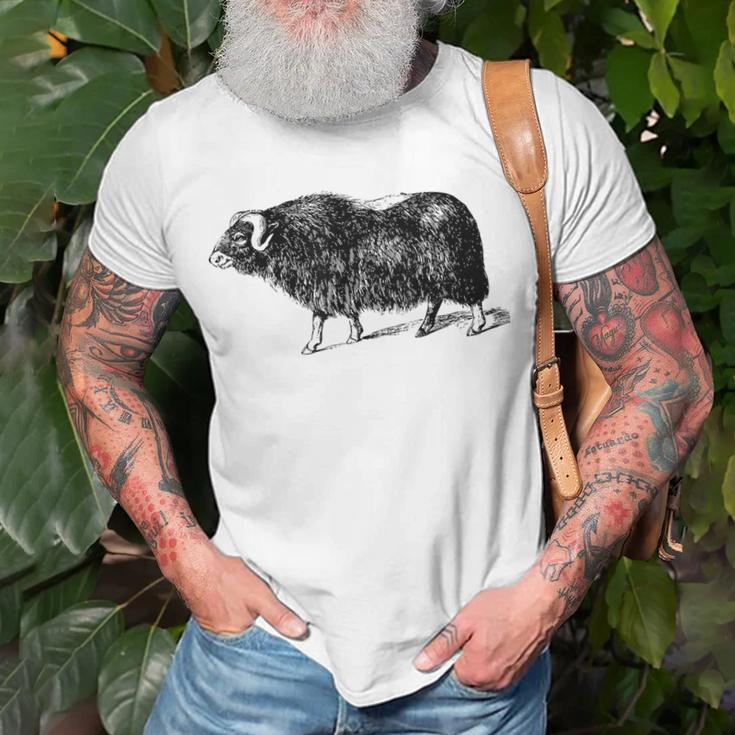 Musk Ox Arctic Buffalo Muskox Bovidae T-Shirt Gifts for Old Men