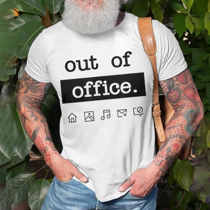 Out Of Office Work From Home Vacation Holiday T-Shirt Gifts for Old Men