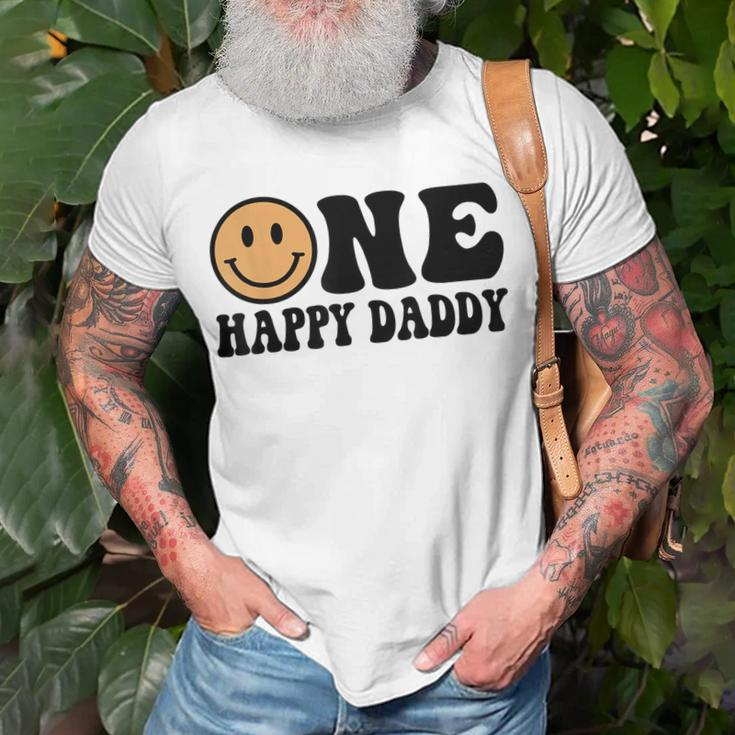 One Happy Dude 1St Birthday One Cool Daddy Family Matching T-Shirt Gifts for Old Men