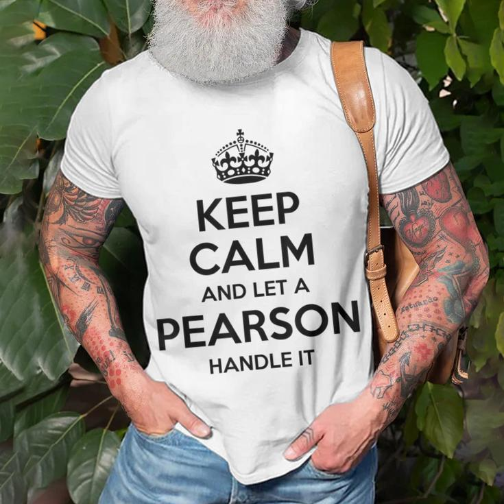 Pearson Funny Surname Family Tree Birthday Reunion Gift Idea Unisex T-Shirt Gifts for Old Men
