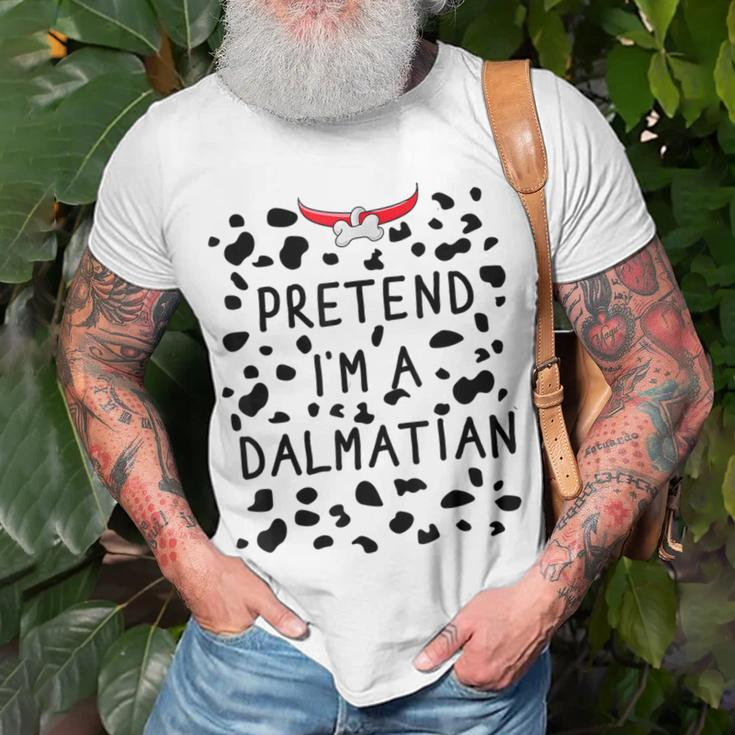 Pretend I'm A Dalmatian Costume Halloween Dog Lover T-Shirt Gifts for Old Men