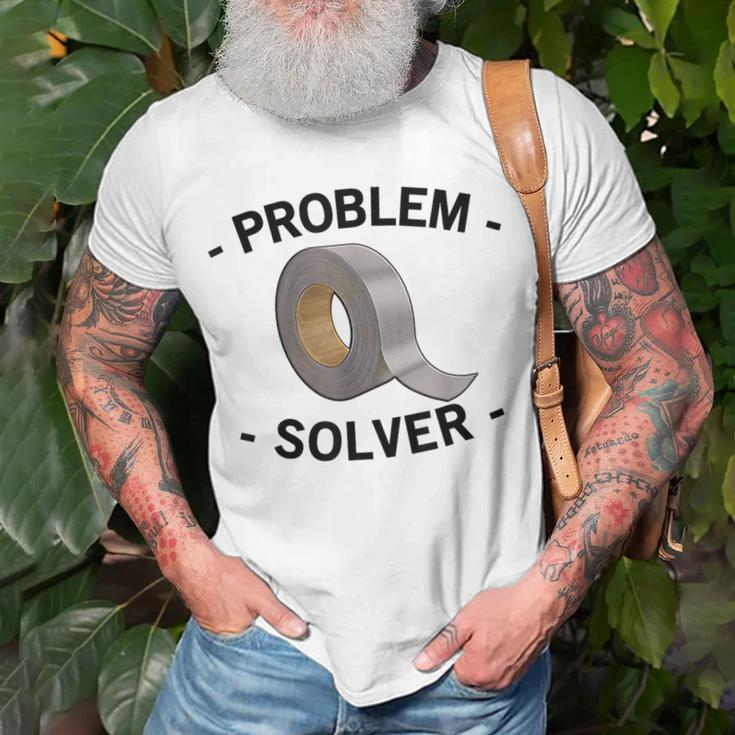 Problem Solver Handyman Craftsman Duct Tape T-Shirt Gifts for Old Men