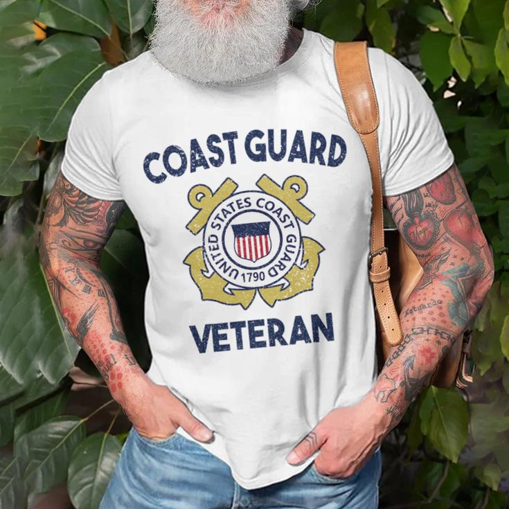 Proud Us Coast Guard Veteran Military Pride Veteran Funny Gifts Unisex T-Shirt Gifts for Old Men