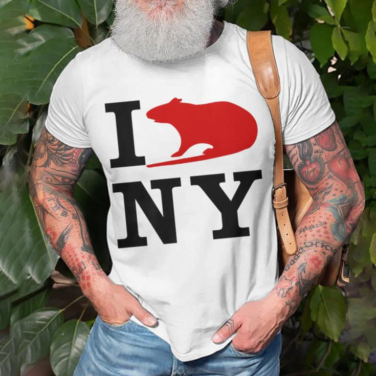 I Rat Ny I Love Rats New York T-Shirt Gifts for Old Men