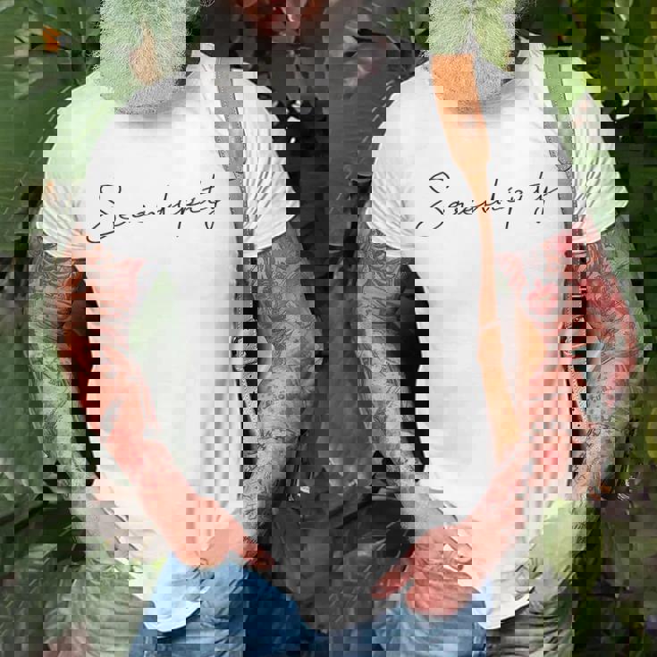 Serendipity Happiness Grateful Fun T-Shirt Gifts for Old Men Serendipity Happiness Grateful Fun T-Shirt Gifts for Old Men