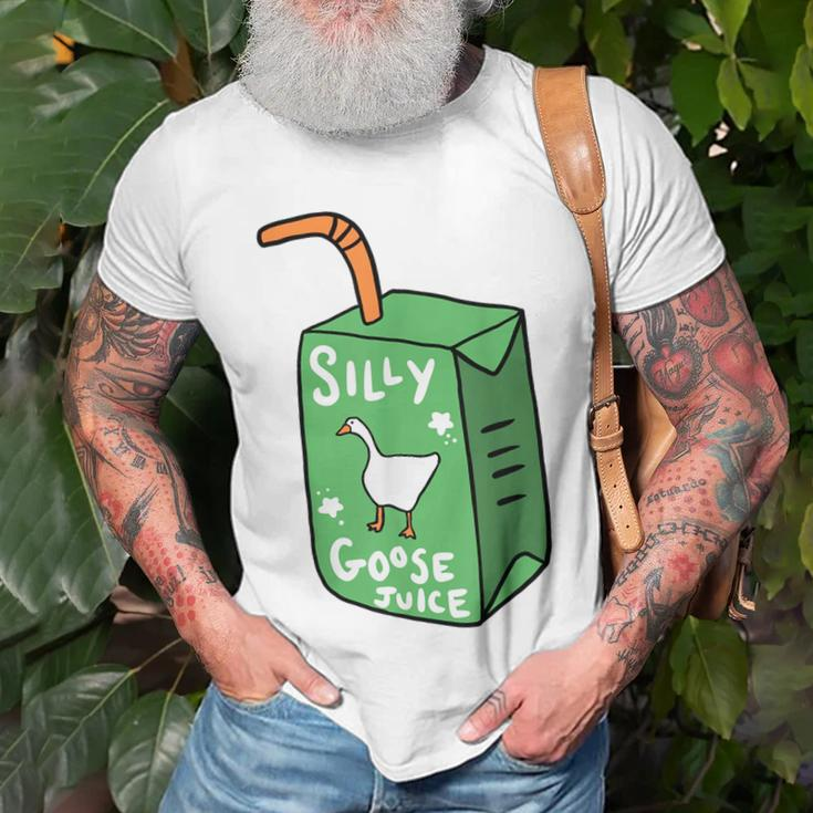 Silly Goose Juice Funny Goose Meme Bird Lover Unisex T-Shirt Gifts for Old Men