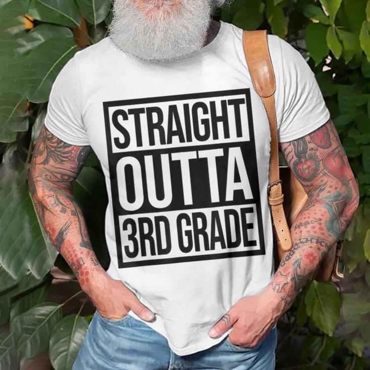 Straight Outta 3Rd Grade Goodbye 3 Grade Last Day Of School Unisex T-Shirt Gifts for Old Men