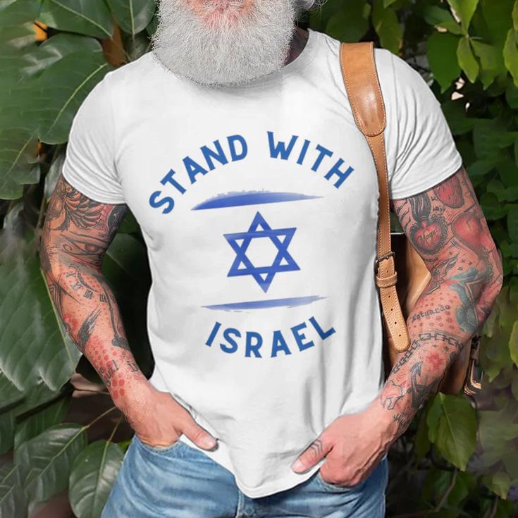 Support Israel I Stand With Israel Israeli Flag T-Shirt | Seseable UK