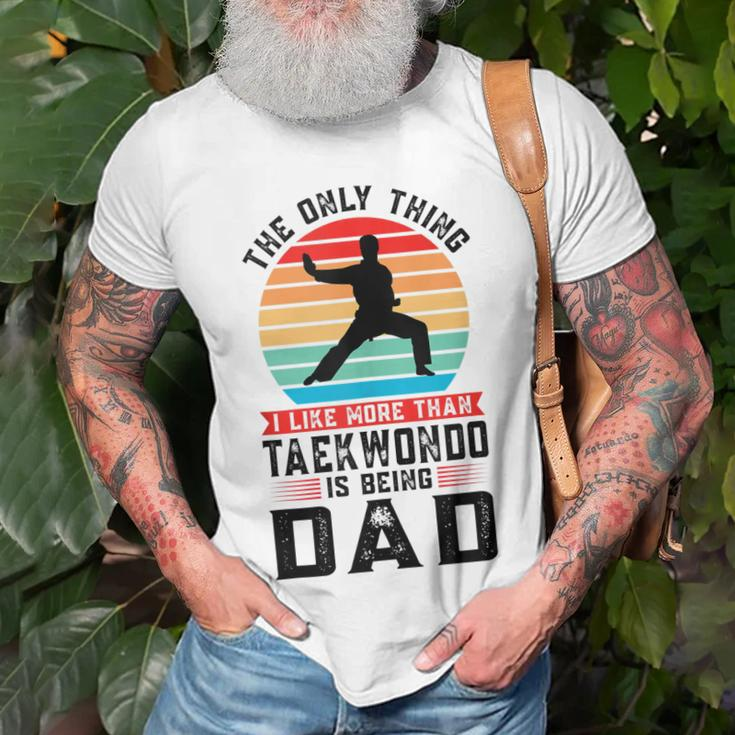 I Like More Than Taekwondo Being Dad Martial Arts T-shirt Gifts for Old Men