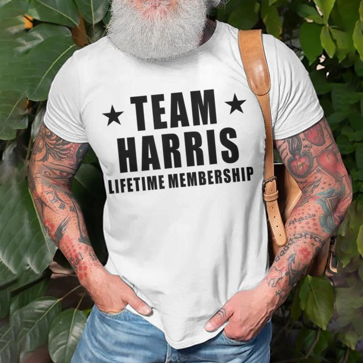Team Harris Lifetime Membership Funny Family Last Name Unisex T-Shirt Gifts for Old Men