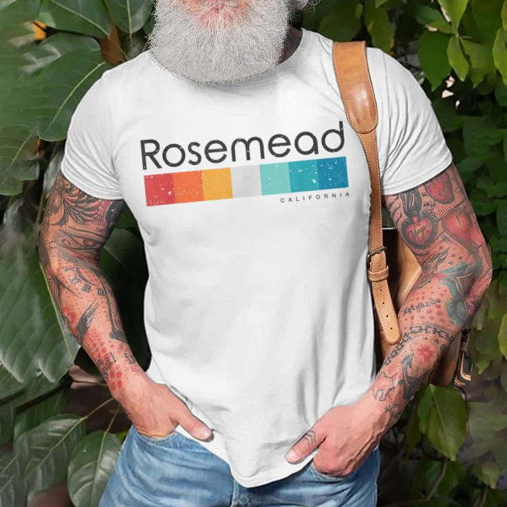 Vintage Rosemead California Ca Retro T-Shirt Gifts for Old Men