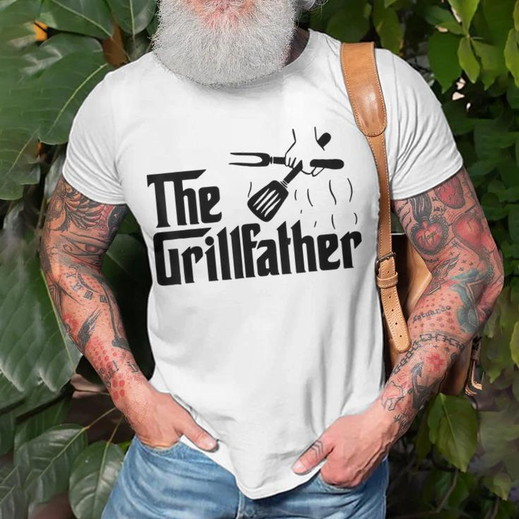 Vintage The Grillfather Funny Dad Bbq Grill Fathers Day Unisex T-Shirt Gifts for Old Men