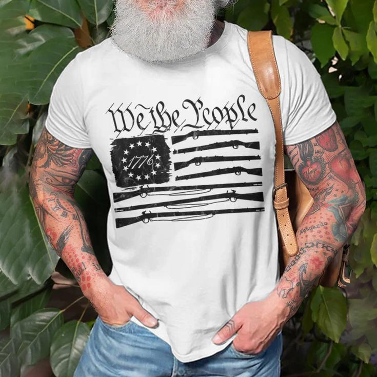 We The People Gun Rights American Flag 4Th Of July Patriotic Unisex T-Shirt Gifts for Old Men