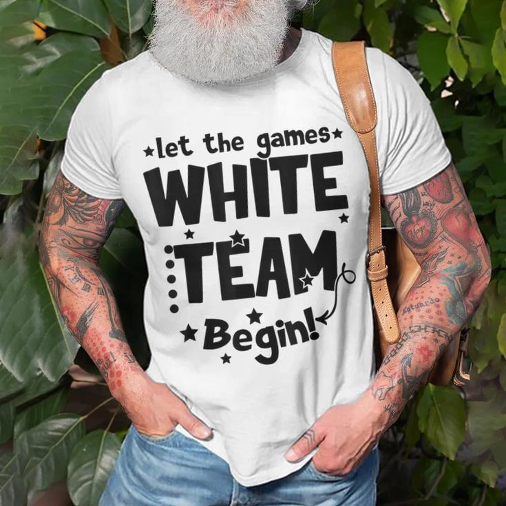 White Team Let The Games Begin Field Trip Day Unisex T-Shirt Gifts for Old Men