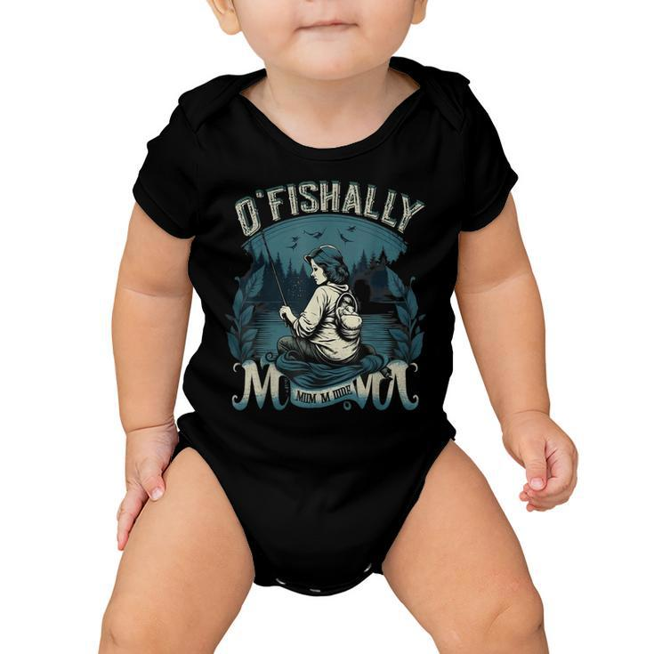 Funny Ofishally The Best Mama Fishing Rod Mommy Mothers Day  Gift For Women Baby Onesie