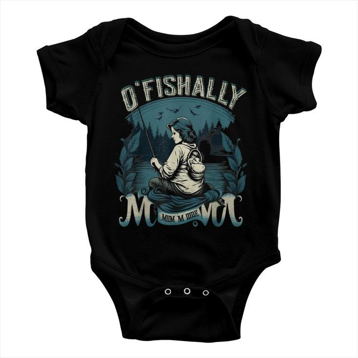 Funny Ofishally The Best Mama Fishing Rod Mommy Mothers Day Gift For Women Baby Onesie