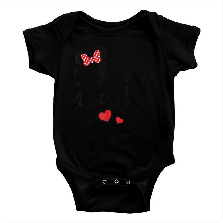Mama Mouse Mama Mouse Heart Funny Mama Mothers Day Gift For Mens Gift For Women Baby Onesie