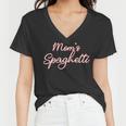 Funny Mothers Day Moms Spaghetti And Meatballs Lover Meme Gift For Women Women V-Neck T-Shirt