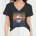 I Like Murder Shows Comfy Clothes And Maybe 3 People Vintage Women V-Neck T-Shirt
