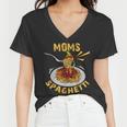 Moms Spaghetti Food Lovers Mothers Day Novelty Gift For Women Women V-Neck T-Shirt