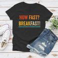 Funny Breakfast How Fast Food Pun Cereals Food Women V-Neck T-Shirt