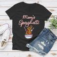 Funny Moms Spaghetti And Meatballs Meme Mothers Day Food Gift For Women Women V-Neck T-Shirt