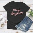 Funny Mothers Day Moms Spaghetti And Meatballs Lover Meme Gift For Women Women V-Neck T-Shirt