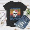 I Like Murder Shows Comfy Clothes And Maybe 3 People Vintage Women V-Neck T-Shirt