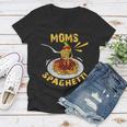 Moms Spaghetti Food Lovers Mothers Day Novelty Gift For Women Women V-Neck T-Shirt