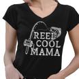 Retro Reel Cool Mama Fishing Fisher Mothers Day Gift For Womens Gift For Women Women V-Neck T-Shirt