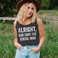 Alright God Save The Queen Man Unisex Tank Top