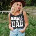 Badass Dad Awesome Parenting Father Kids For Dad For Dad Tank Top