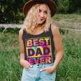 Best Dad Ever With Us Flag Tie Dye Fathers Day Unisex Tank Top