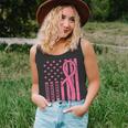 Breast Cancer Awareness Flag Usa Breast Cancer Warrior Tank Top