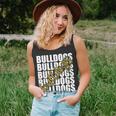 Bulldogs Gold School Sports Fan Team Spirit Tank Top