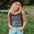 Cant Fix Stupid But Can Muffle The Sound Duct Tape Unisex Tank Top