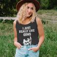 Cattle Quote I Just Really Like Cows Clothes Cow Unisex Tank Top