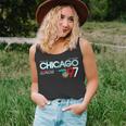 Chicago City Flag Downtown Skyline Chicago 3 Unisex Tank Top