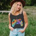 Colorful Gamer Graphic Gaming Controller Graphic Tank Top
