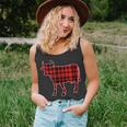 Cow Buffalo Plaid Costume Cow Lover Gift Xmas Unisex Tank Top
