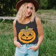 Cute Pumpkin Leopard Glasses And Bandana Halloween Costume Tank Top