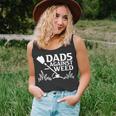 Dads Against Weed Gardening Dad Joke Lawn Mowing Dad Tank Top