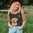 Dog Lover Dog Mom Dad Golden Yellow Labrador Retriever Unisex Tank Top