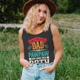 Fathers Day Two Titles Dad And Paw Paw Father Grandpa Unisex Tank Top