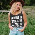 Fluent In Sarcasm And Singing Funny Singer Unisex Tank Top