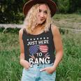 Funny 4Th Of July Im Just Here To Bang Usa Flag Sunglasses 2 Unisex Tank Top