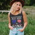 Funny 4Th Of July Im Just Here To Bang Usa Flag Sunglasses Unisex Tank Top
