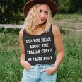 Funny Italian Chef Quote Joke Italian Cuisine Pasta Lover Unisex Tank Top