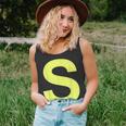 Letter S Blue Groups Halloween Team Groups Costume Tank Top